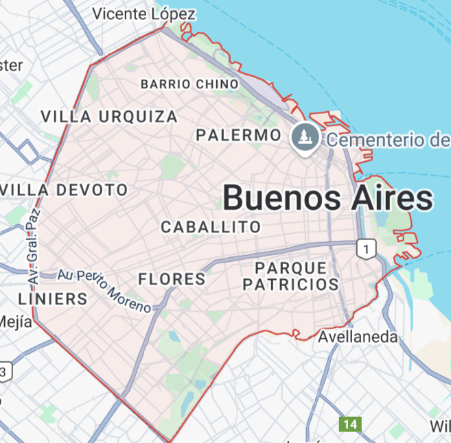 Mapa de cobertura en Ciudad Autónoma de Buenos Aires